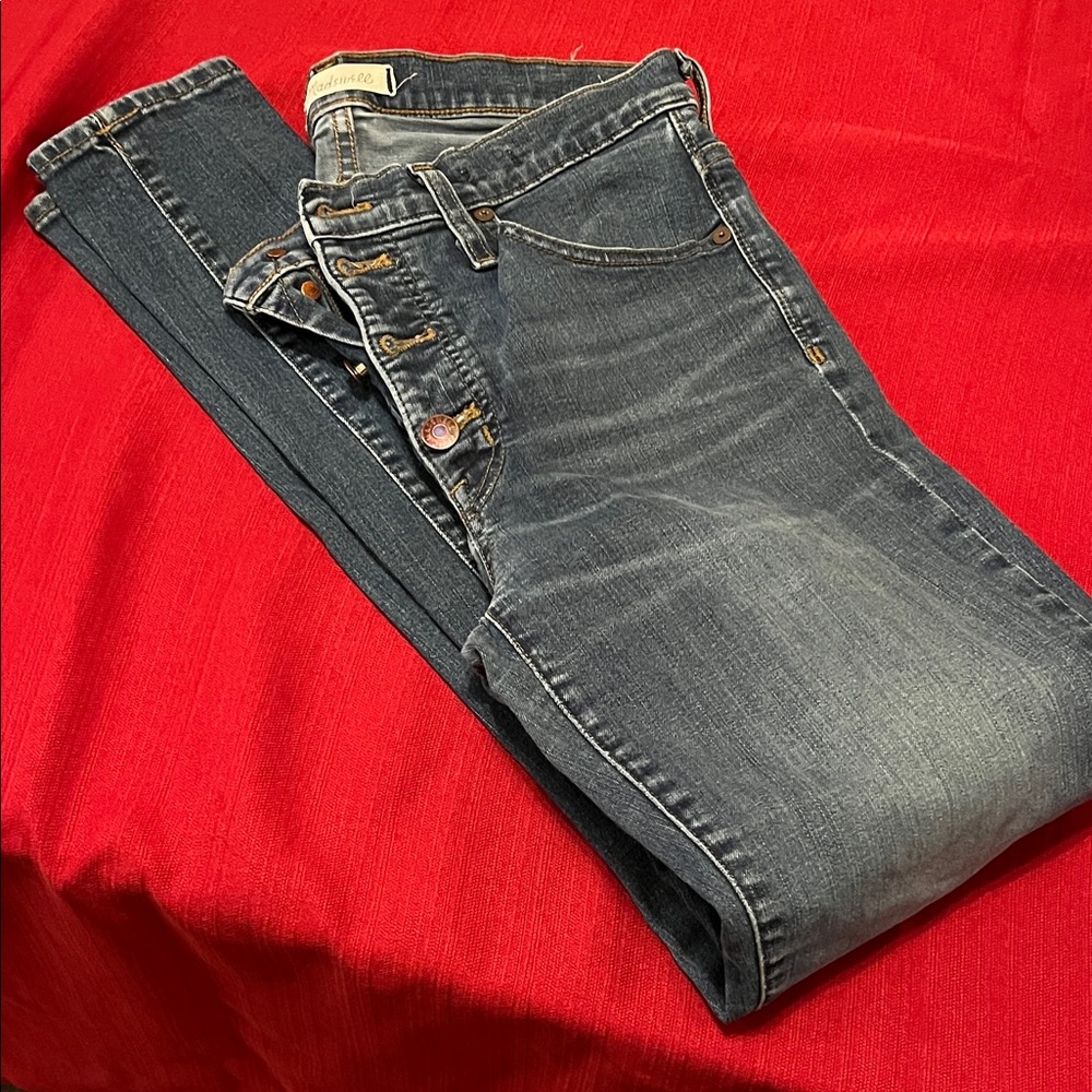 Madewell Dark Blue high riseWomen's Skinny Jeans 30 tall - Picture 1 of 6